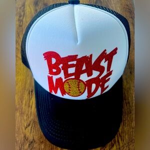 Softball Beast Mode Trucker Hat New Adjustable